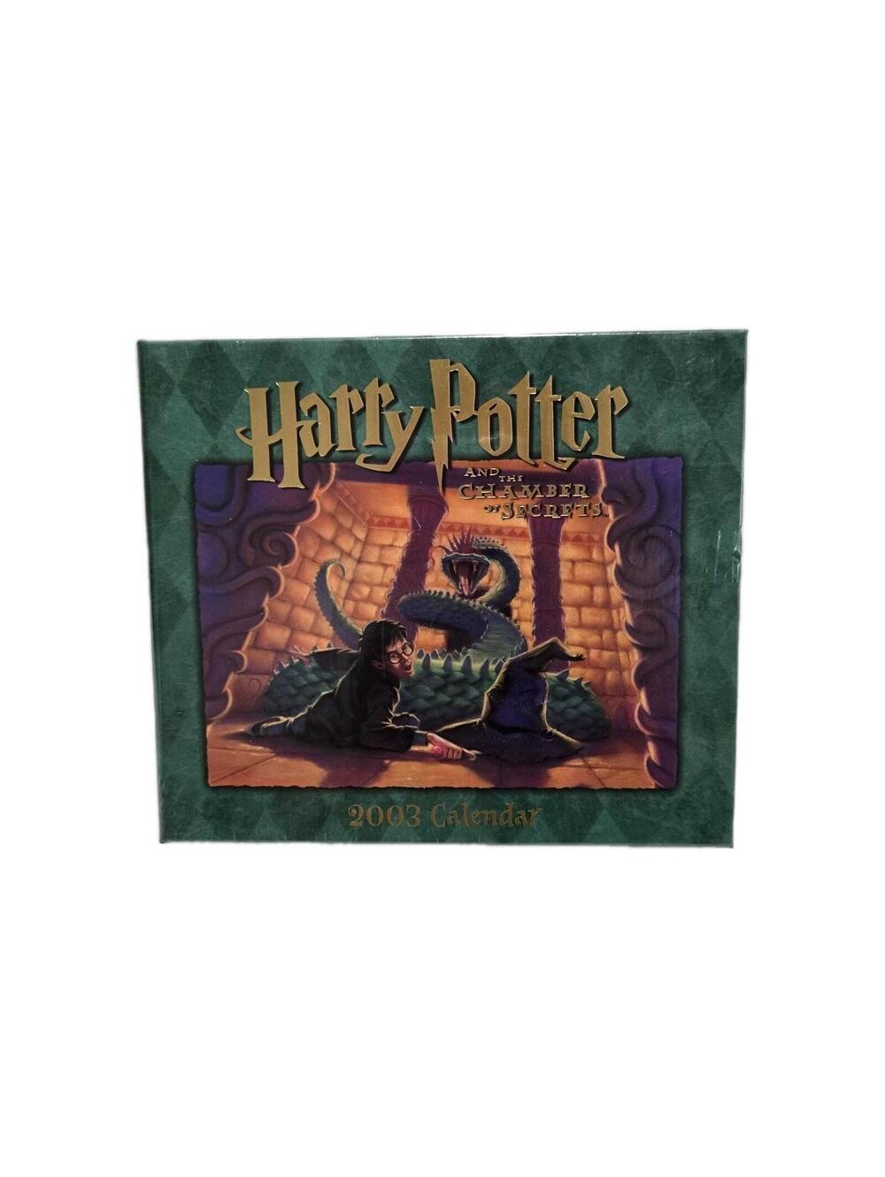 Vintage Harry Potter 2003 Chamber Of Secrets Calendar Desk Tear-Off Style Sealed